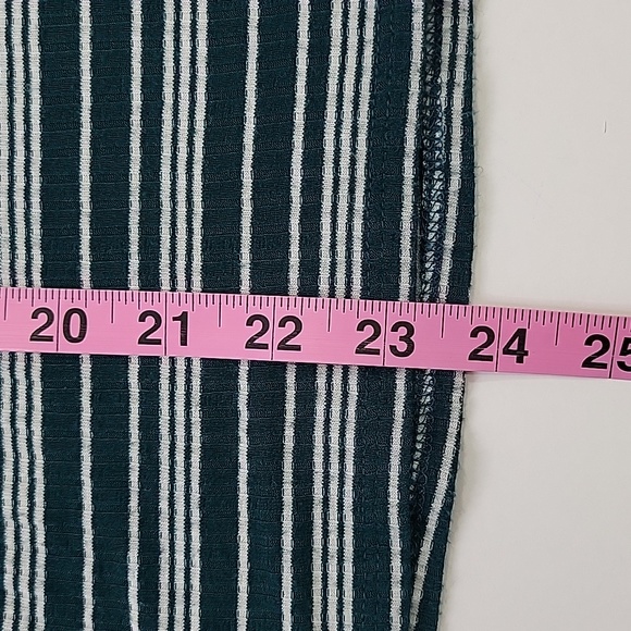 Rue 21 Teal and White Striped Top SZ XL - Picture 6 of 8
